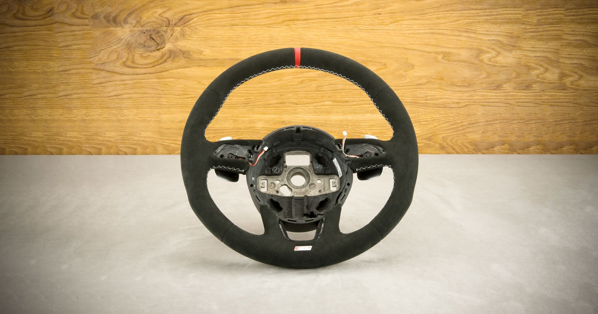 Modyfikacja i obszycie kierownicy Audi Q5 Modyfikacja i obszycie kierownicy Audi Q5