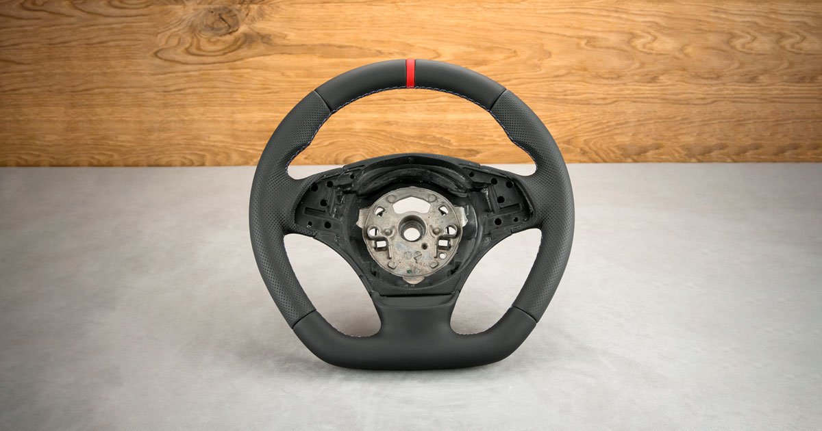 Modyfikacja i obszycie kierownicy BMW E91