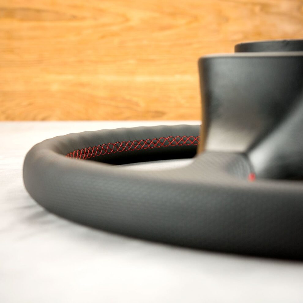 Modyfikacja i obszycie kierownicy Scania