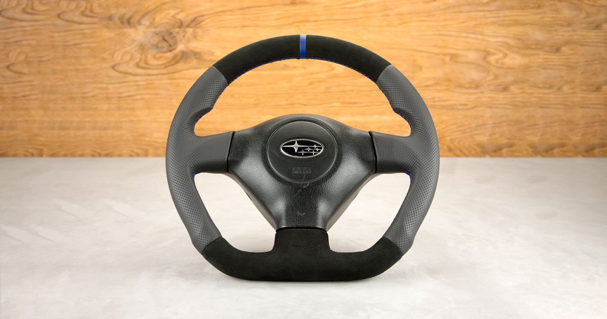Modyfikacja i obszycie kierownicy Subaru Impreza GD