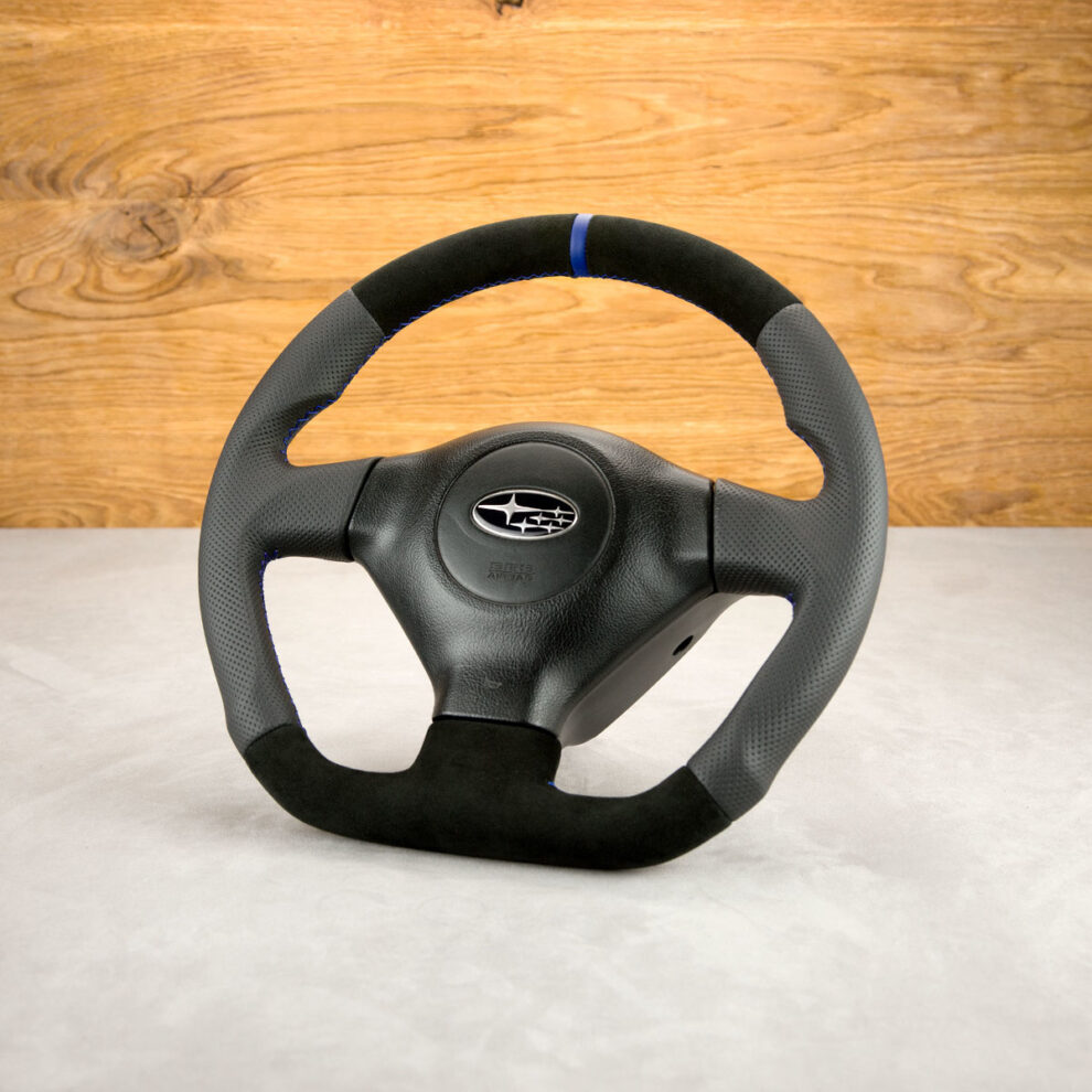 Modyfikacja i obszycie kierownicy Subaru Impreza GD