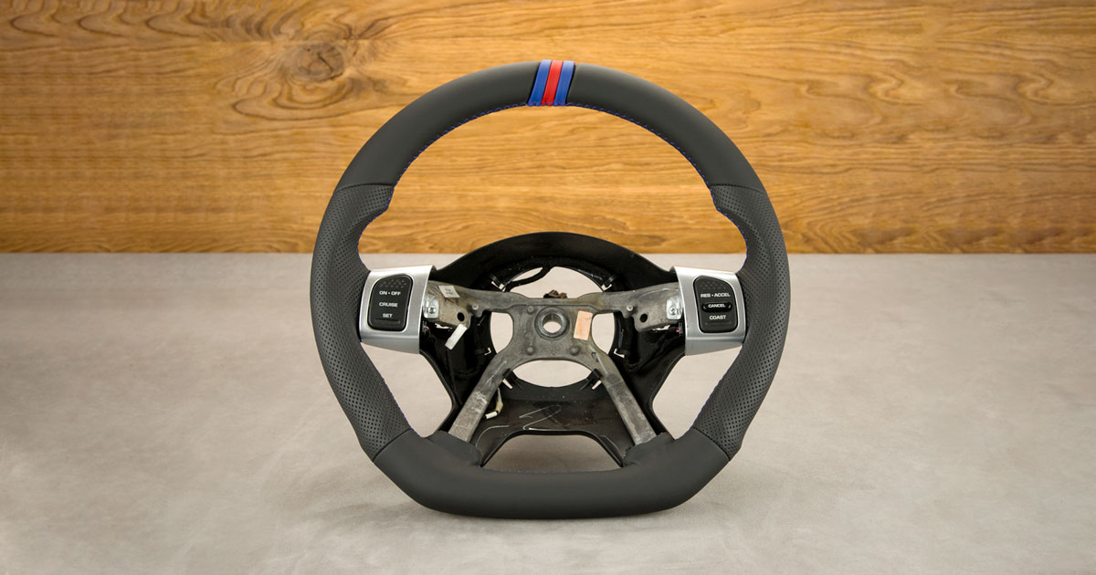 Modyfikacja i obszycie kierownicy Jeep Liberty