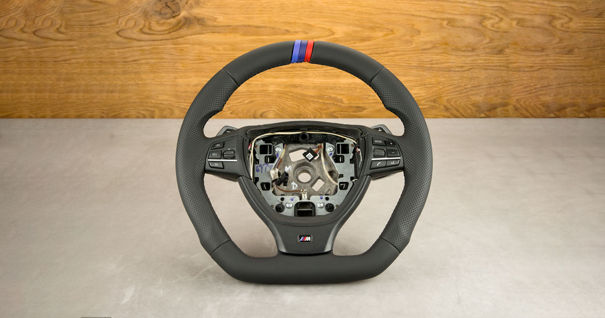 Modyfikacja i obszycie kierownicy BMW F11