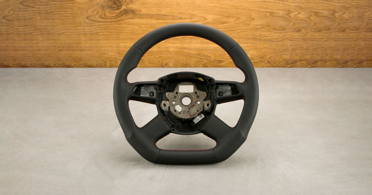 Modyfikacja i obszycie kierownicy Audi A4 B7