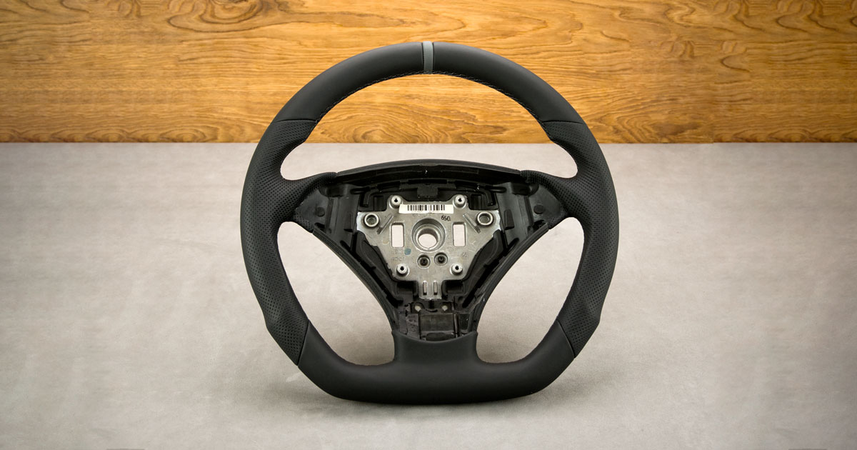 Modyfikacja i obszycie kierownicy BMW E61