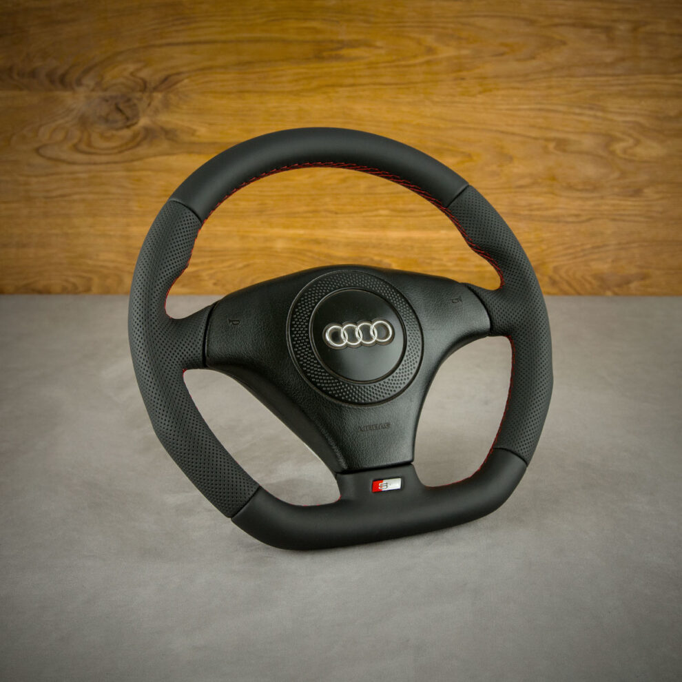 Modyfikacja i obszycie kierownicy Audi A4 B5