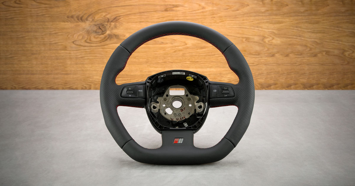 Modyfikacja i obszycie kierownicy Audi A4 B7