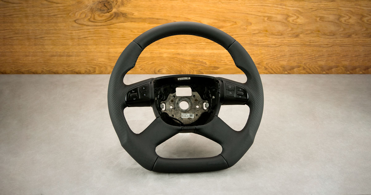 Modyfikacja i obszycie kierownicy Skoda Superb II Modyfikacja i obszycie kierownicy Skoda Superb II