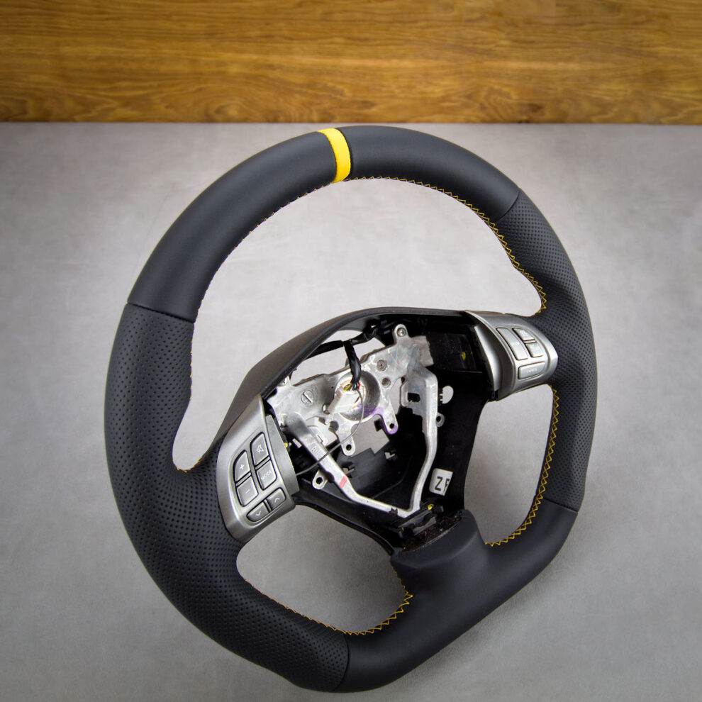 Modyfikacja i obszycie kierownicy Subaru Impreza GH