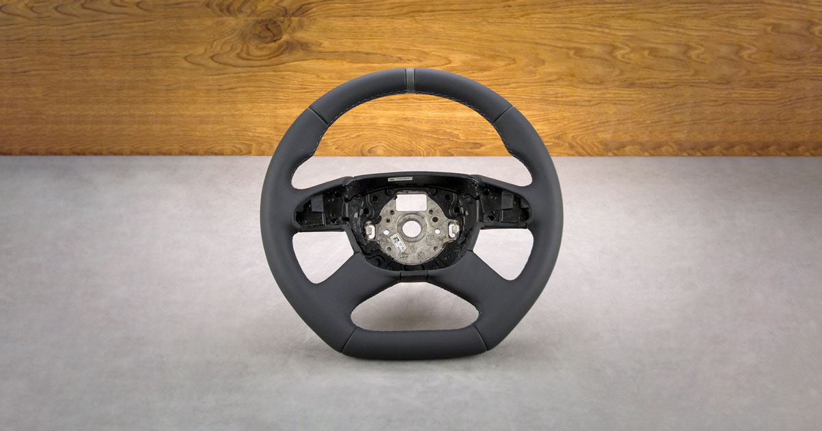 Modyfikacja i obszycie kierownicy Skoda Superb II