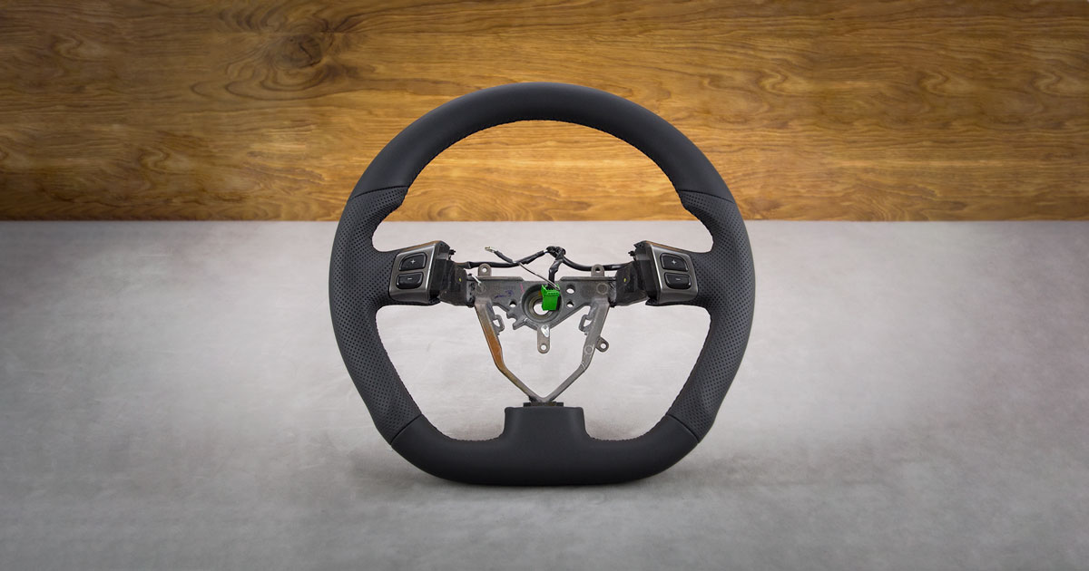 Modyfikacja i obszycie kierownicy Subaru Forester SG Modyfikacja i obszycie kierownicy Subaru Forester SG