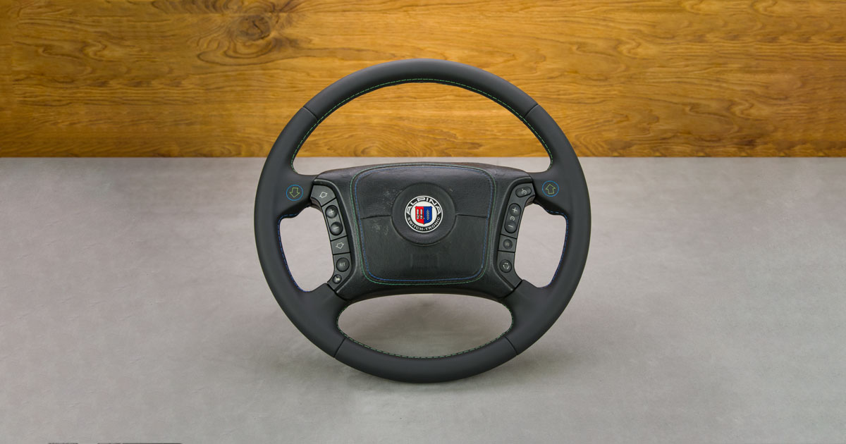 Kierownica BMW-ALPINA B10 po obszyciu