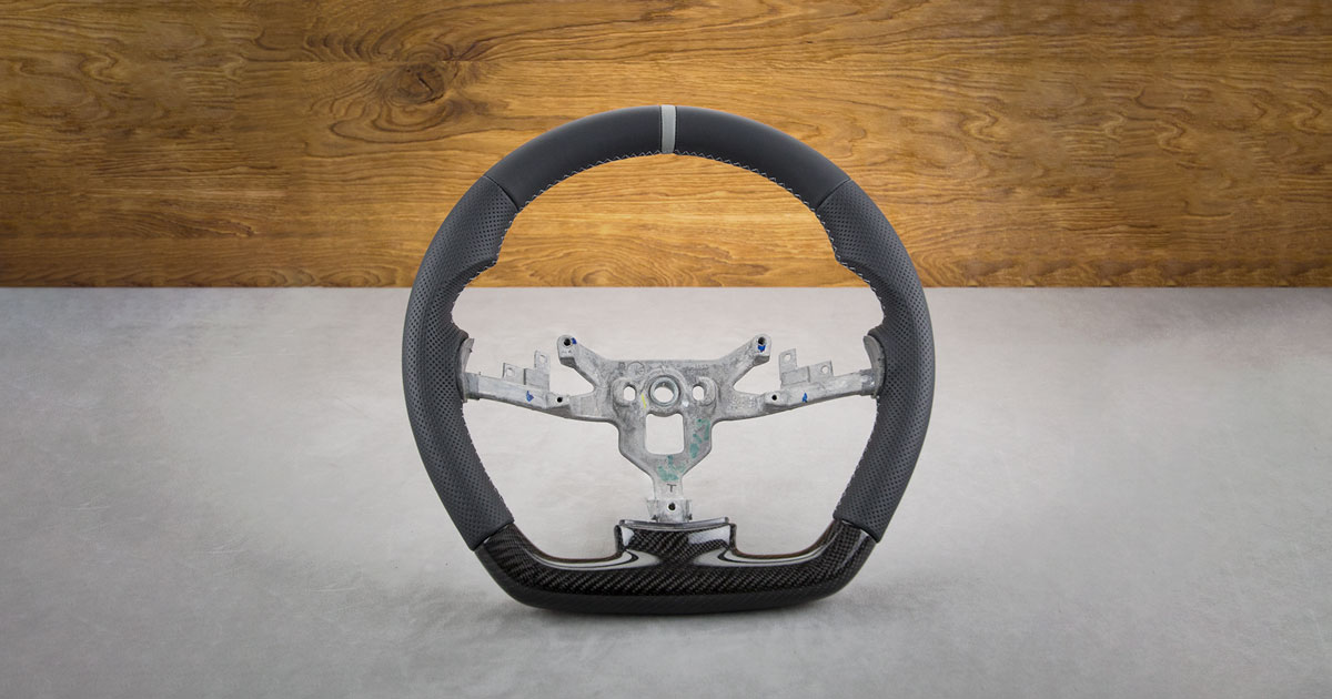 Modyfikacja i obszycie kierownicy Opel GT