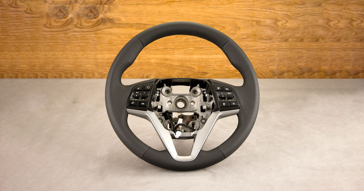 Obszycie kierownicy Hyundai Tucson II Obszycie kierownicy Hyundai Tucson II