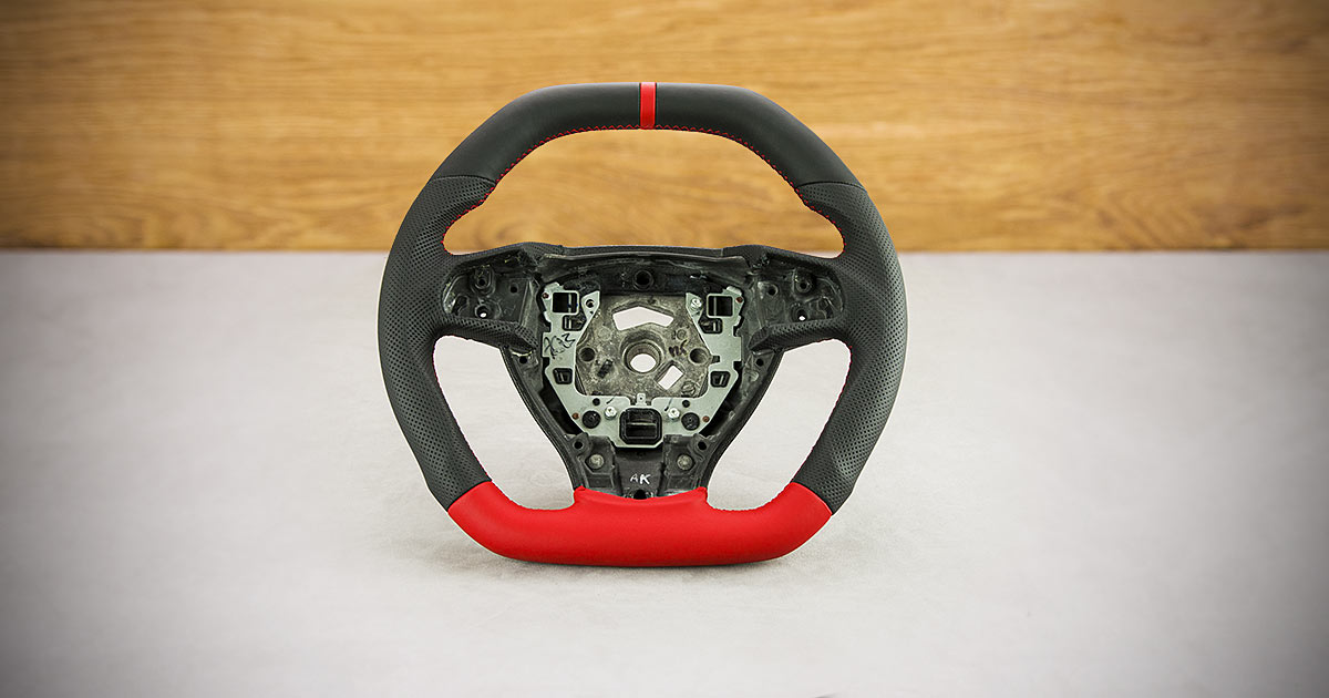 Modyfikacja i obszycie kierownicy BMW F11