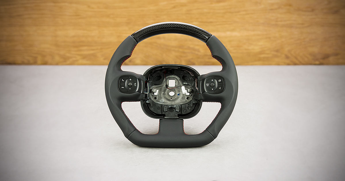 Modyfikacja i obszycie kierownicy Fiat Panda III