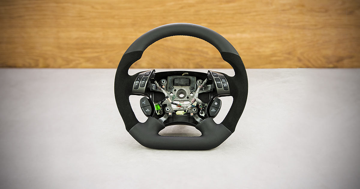 Modyfikacja i obszycie kierownicy Honda Odyssey