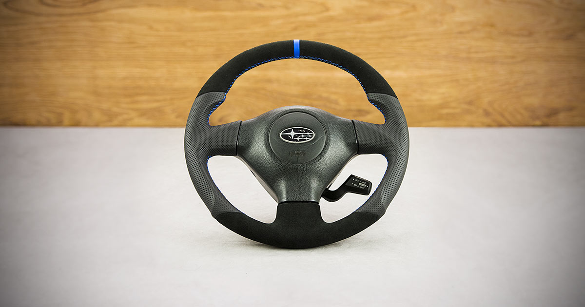 Modyfikacja i obszycie kierownicy Subaru Impreza GD