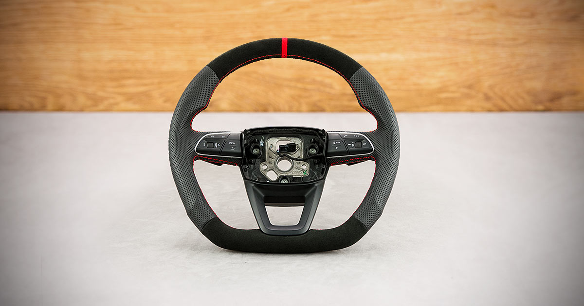 Modyfikacja i obszycie kierownicy Audi A4 B9 Modyfikacja i obszycie kierownicy Audi A4 B9