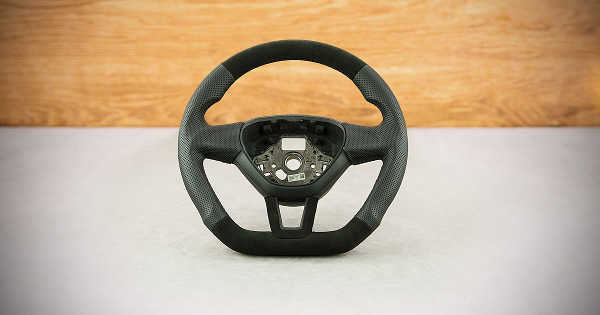 Modyfikacja i obszycie kierownicy Skoda Fabia III