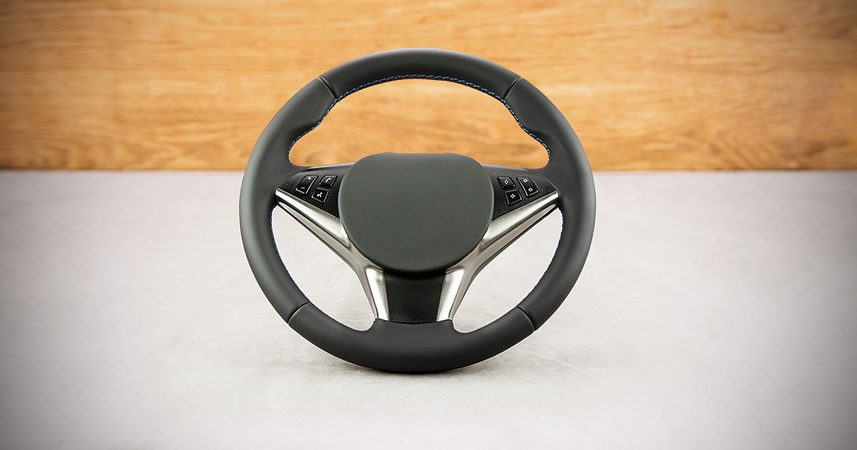 Modyfikacja i obszycie kierownicy BMW E60 Modyfikacja i obszycie kierownicy BMW E60