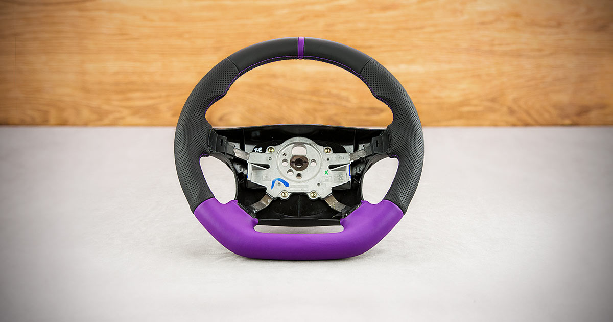 Modyfikacja i obszycie kierownicy Daewoo Lanos