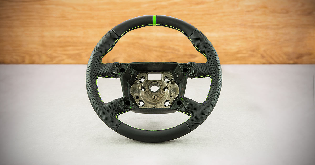 Modyfikacja i obszycie kierownicy Volkswagen Transporter T5