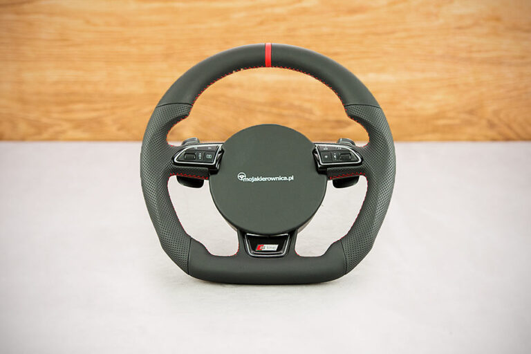 Modyfikacja i obszycie kierownicy Audi A6 C7