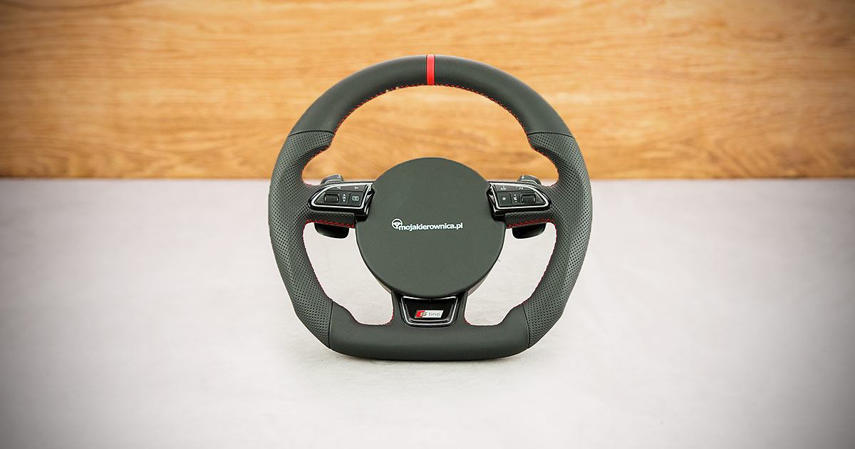 Modyfikacja i obszycie kierownicy Audi A6 C7