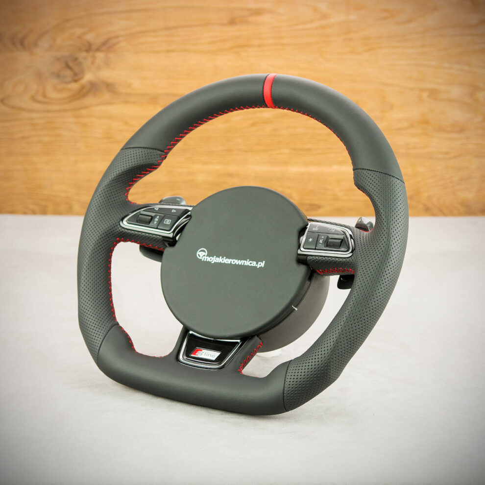 Modyfikacja i obszycie kierownicy Audi A6 C7