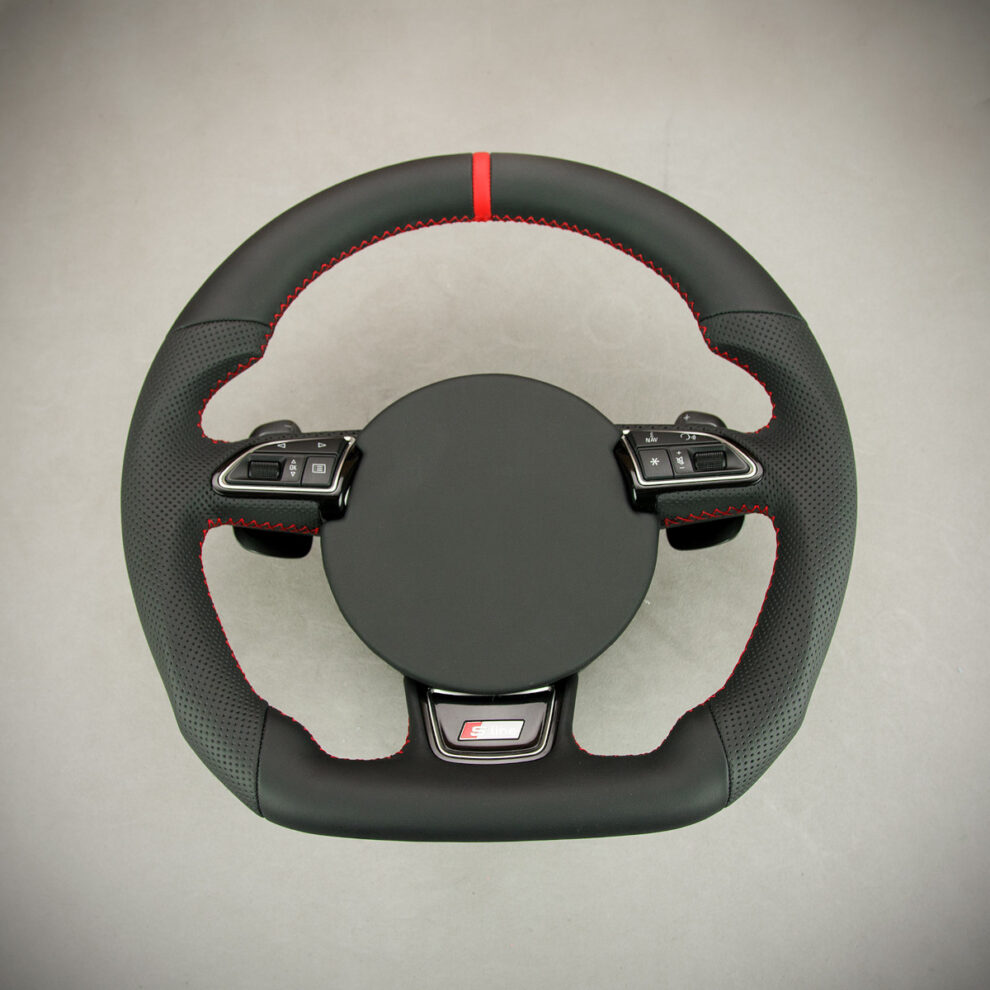 Modyfikacja i obszycie kierownicy Audi A6 C7