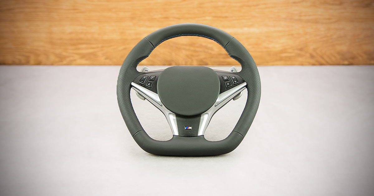 Modyfikacja i obszycie kierownicy BMW E60