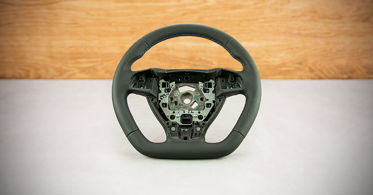 Modyfikacja i obszycie kierownicy BMW 5 GT