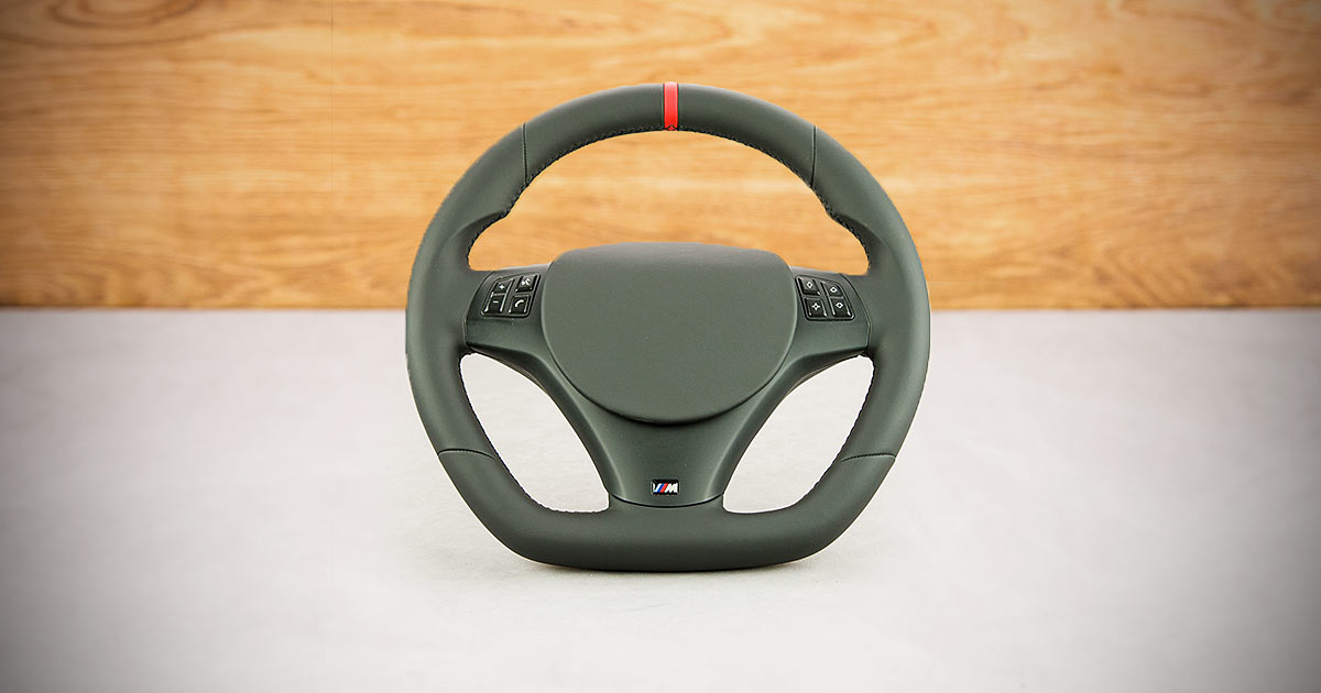 Modyfikacja i obszycie kierownicy BMW E91