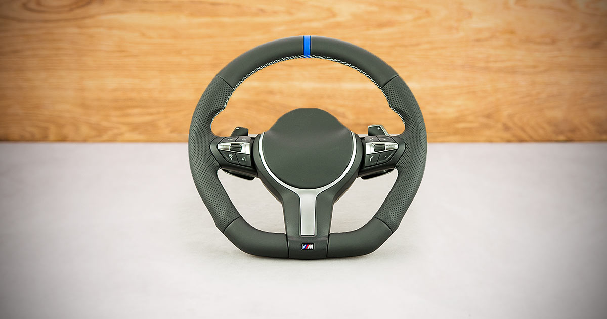 Modyfikacja i obszycie kierownicy BMW F12
