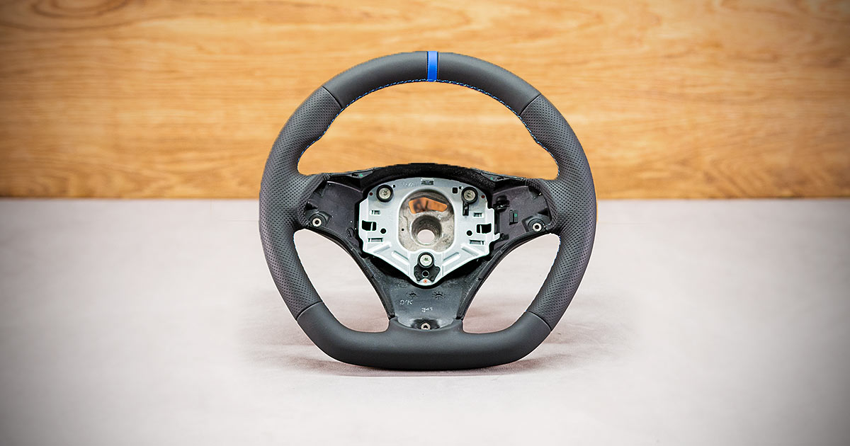 Modyfikacja i obszycie kierownicy BMW E90