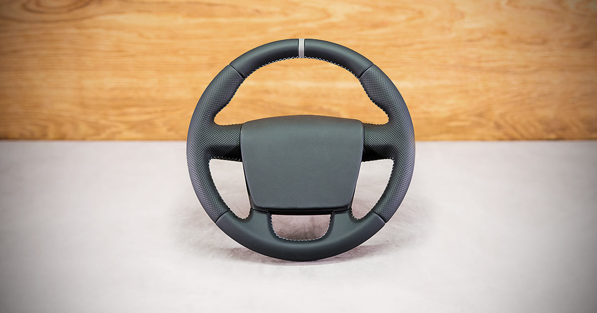 Modyfikacja i obszycie kierownicy Peugeot Boxer II Modyfikacja i obszycie kierownicy Peugeot Boxer II