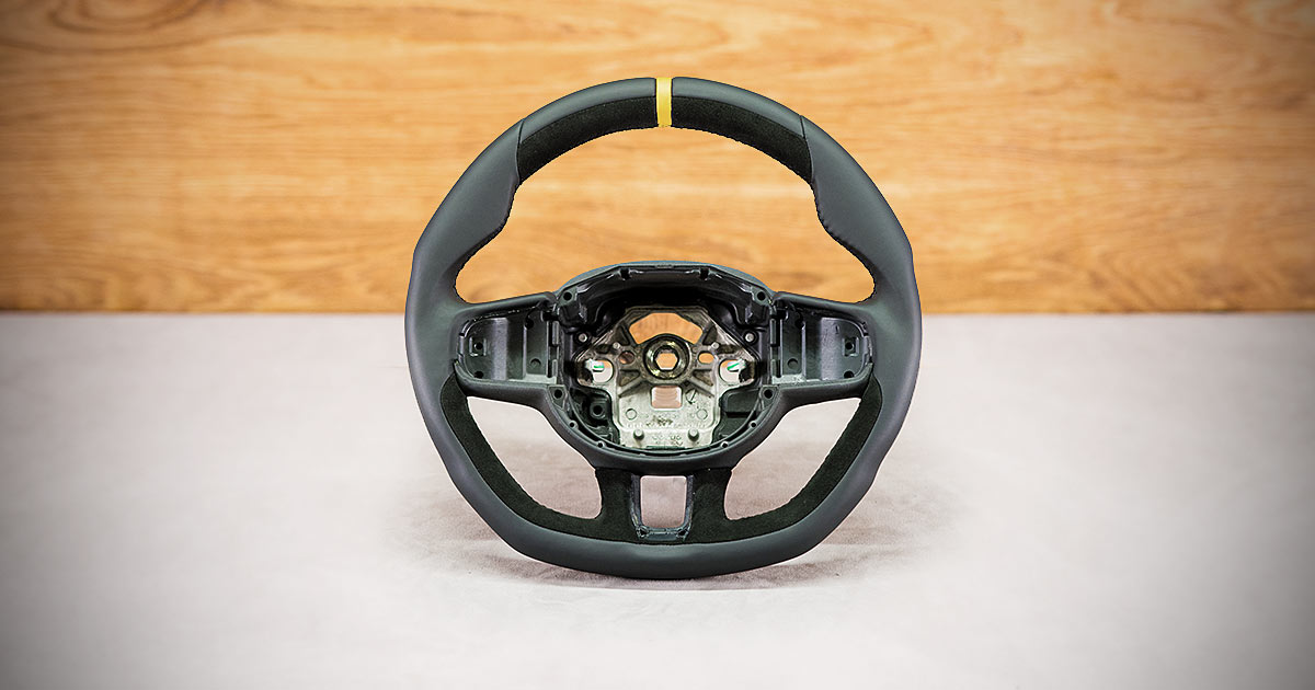 Modyfikacja i obszycie kierownicy Volvo XC60