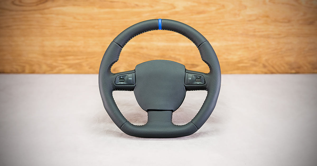 Modyfikacja i obszycie kierownicy Audi A4 B7