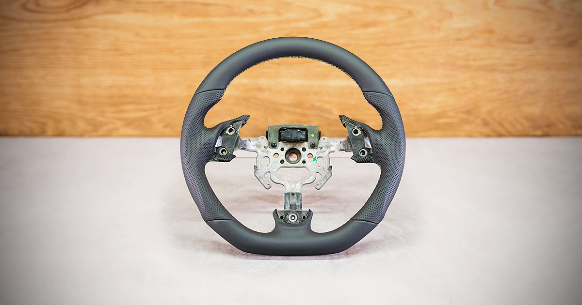 Modyfikacja i obszycie kierownicy Honda Accord VII Modyfikacja i obszycie kierownicy Honda Accord VII