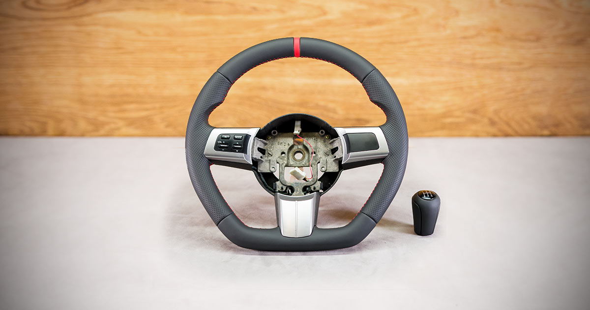 Modyfikacja i obszycie kierownicy Mazda MX-5 NC1