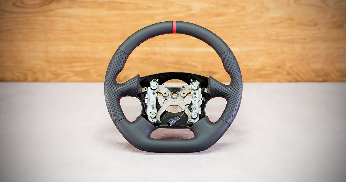 Modyfikacja i obszycie kierownicy Subaru Impreza