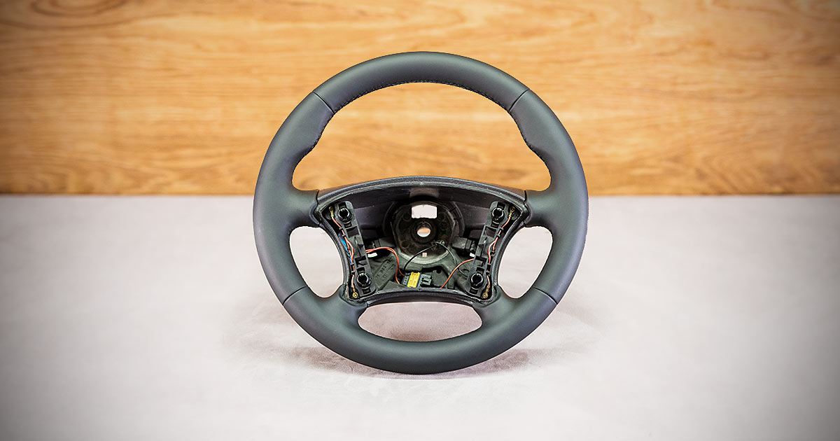 Modyfikacja i obszycie kierownicy Citroen C8