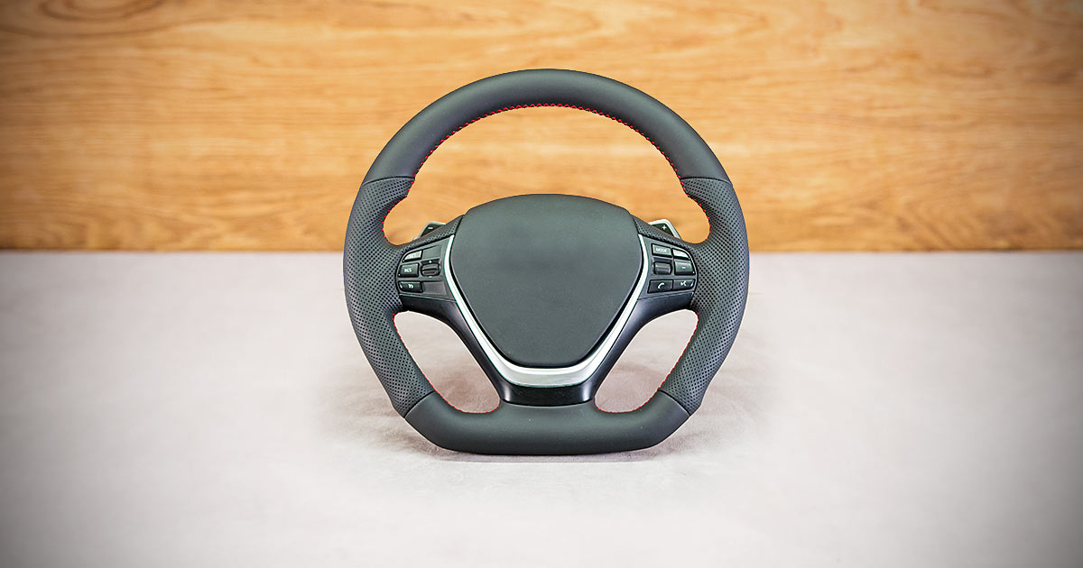 Modyfikacja i obszycie kierownicy BMW F30