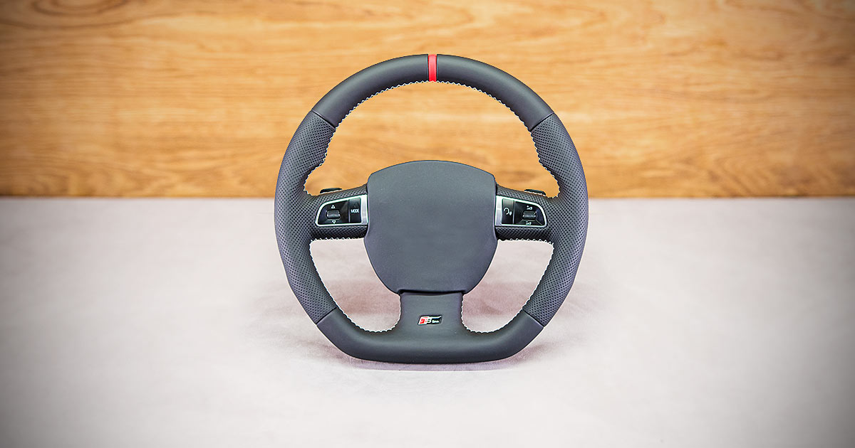 Modyfikacja i obszycie kierownicy Audi A5 8T