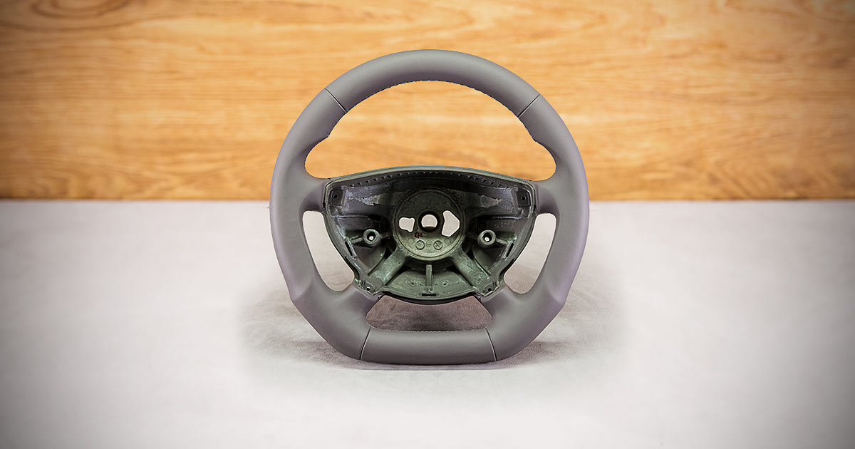 Modyfikacja i obszycie kierownicy Mercedes-Benz W211