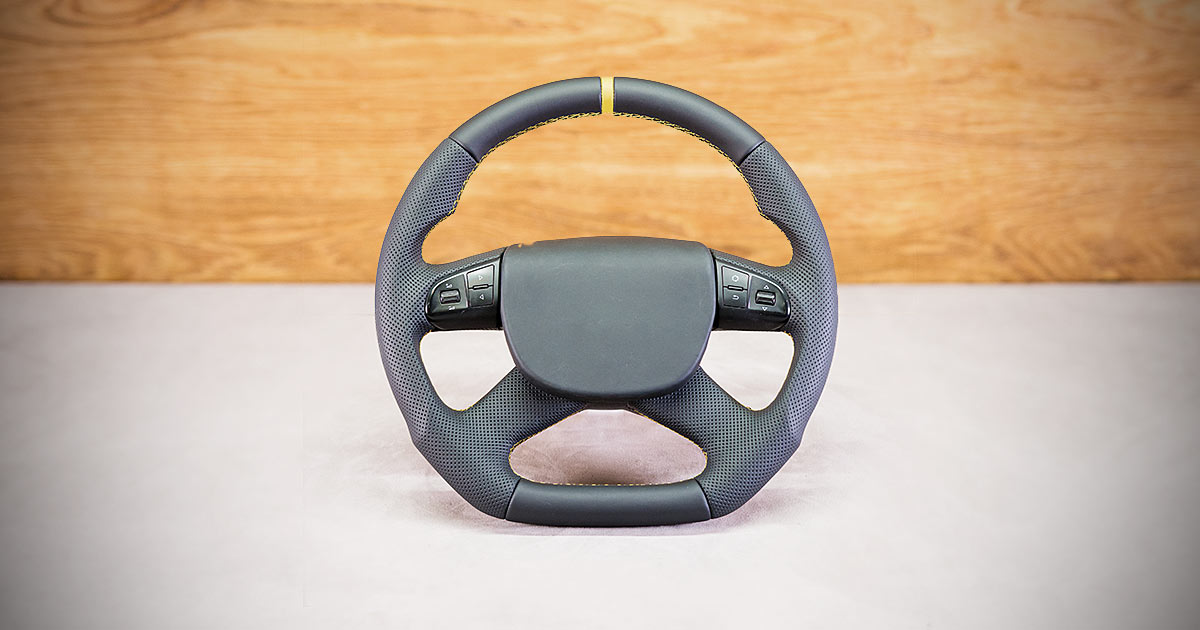 Modyfikacja i obszycie kierownicy Skoda Octavia II