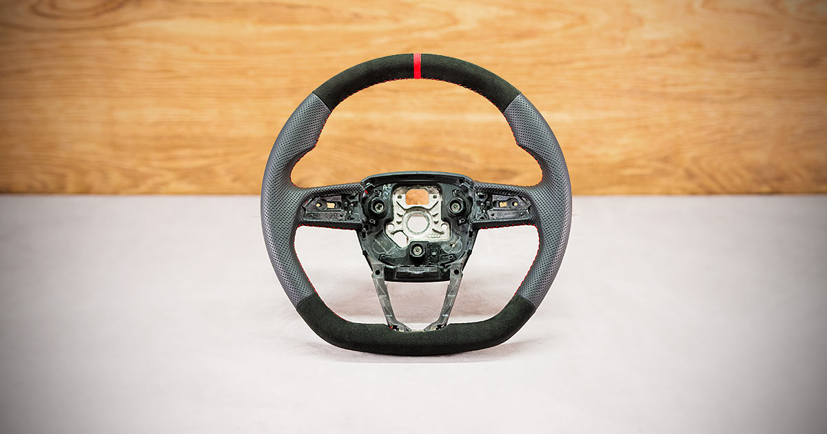 Modyfikacja i obszycie kierownicy Audi A4 B9