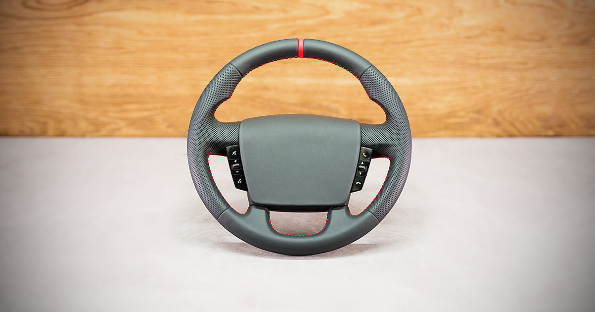 Modyfikacja i obszycie kierownicy Citroen Jumper