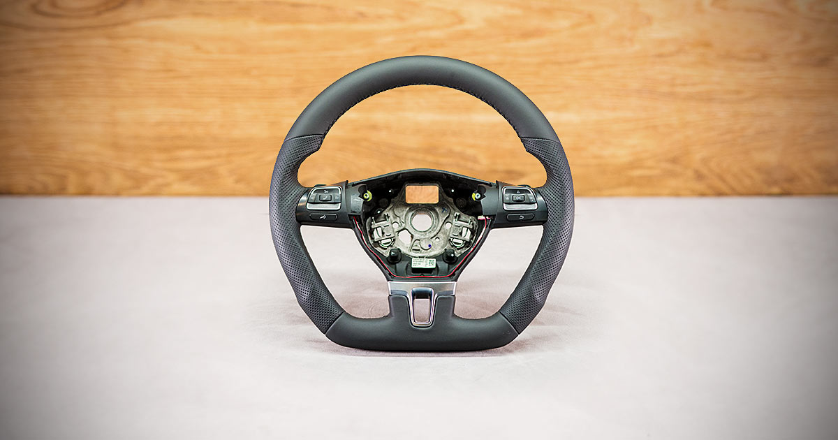 Modyfikacja i obszycie kierownicy Volkswagen Sharan II